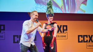 Felix Uhlig Moderator für Faber Castell bei der CCXP